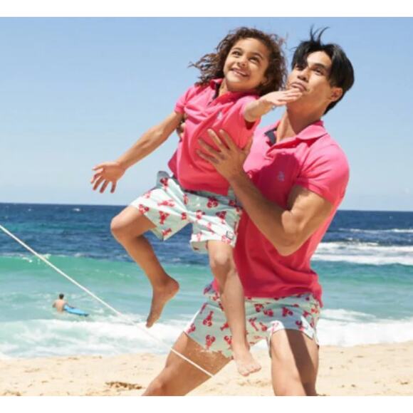 New to Posh B🔆| Euro StyleTom & Teddy Light Blue Swim Shorts with Red Crabs XXL - Picture 8 of 8